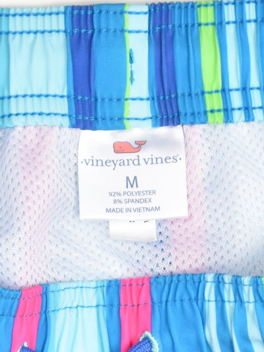 Men's Vineyard Vines Stripe Swim Trunks 7" - M - Picture 5 of 5
